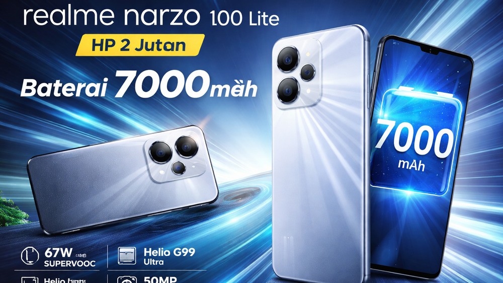 Realme Hadirkan Narzo 100 Lite, Smartphone Murah untuk Aktivitas Seharian