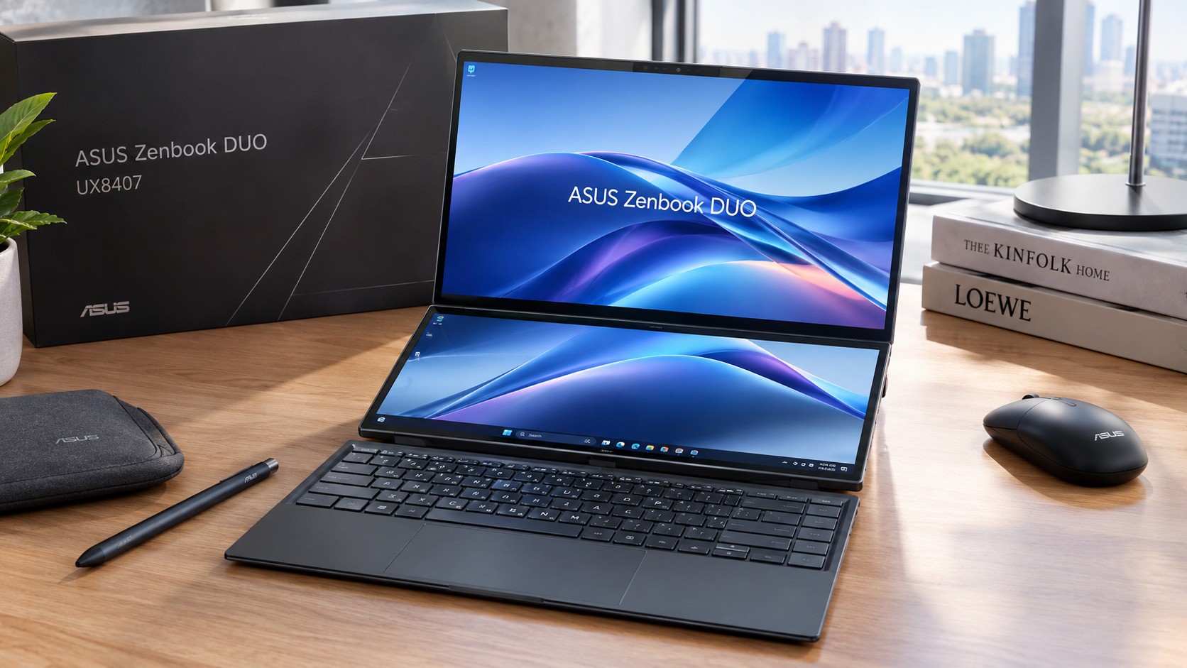 ASUS Zenbook DUO (UX8407) Hadir dengan Dua Layar OLED 3K 144Hz