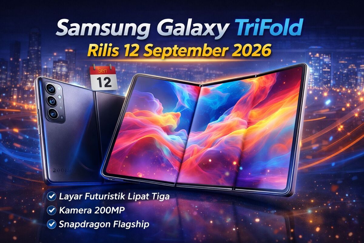 Samsung TriFold Hadir dengan Layar 10 Inci, Smartphone Berasa Tablet