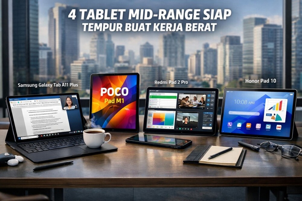 Multitasking Tanpa Drama, Ini 4 Tablet Mid-Range Siap Tempur Buat Kerja Berat