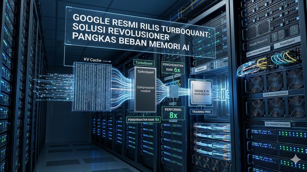 Selamat Tinggal Boros RAM, Google Perkenalkan Inovasi AI Bernama TurboQuant