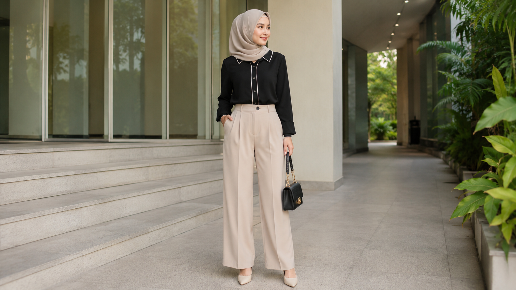Celana The Executive untuk Hijabers, Loose dan Nyaman Dipakai Seharian