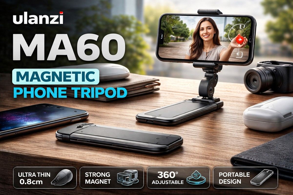 Mini Tapi Powerful! Tripod Ini Cocok untuk Vlog, Live, dan Meeting, Kreator Mobile Wajib Punya