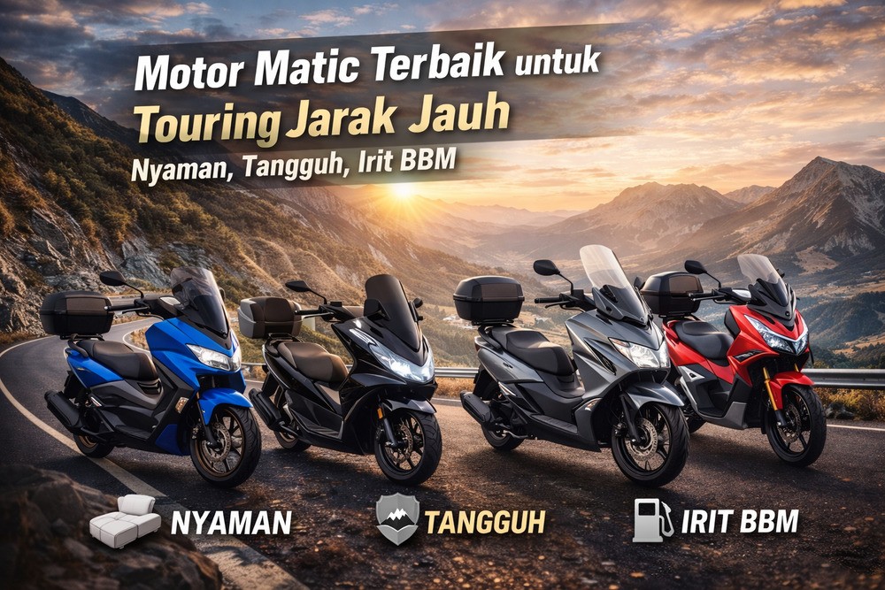 Touring Pakai Motor Matic? Ini Rekomendasi Terbaiknya