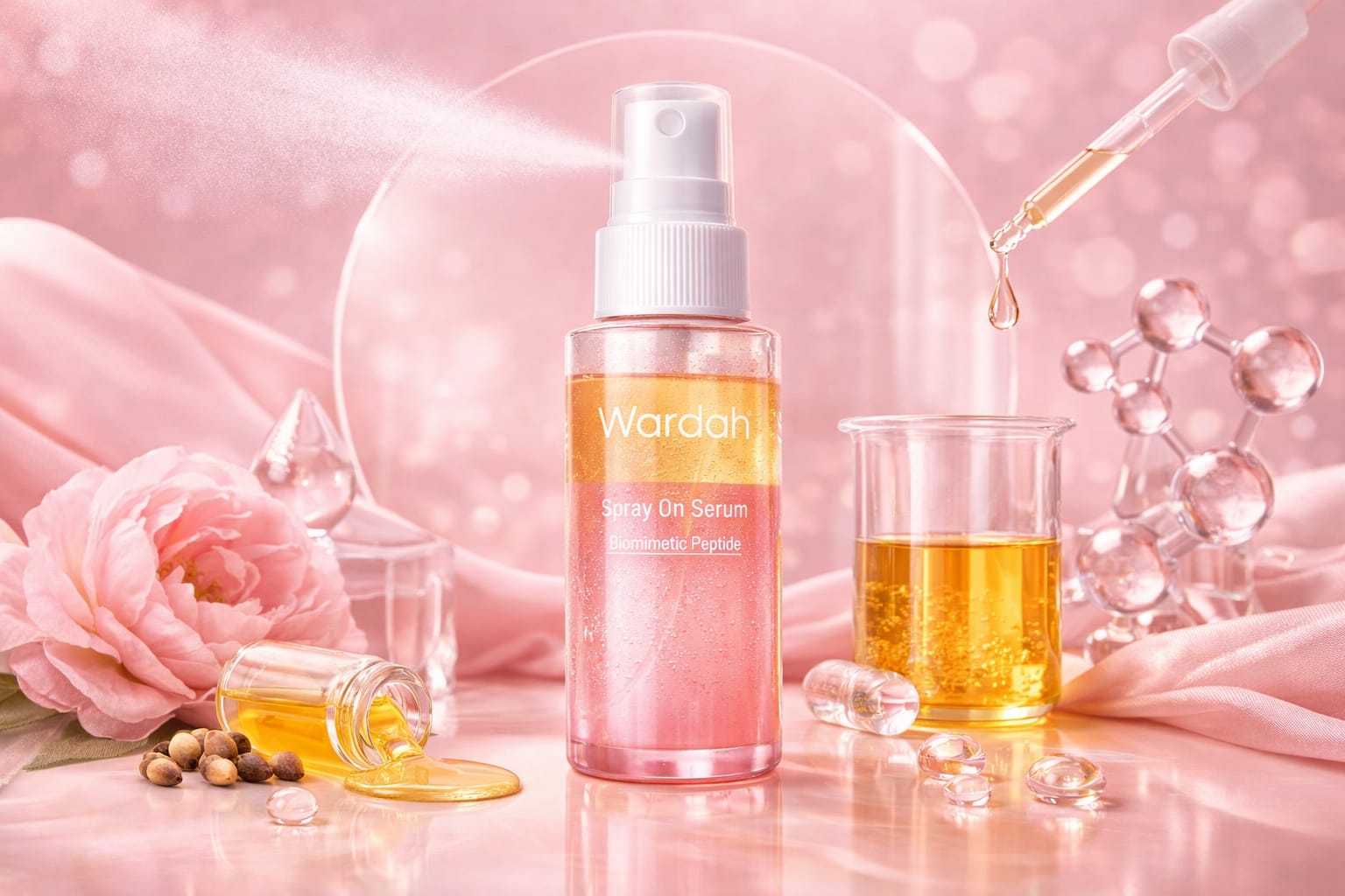 Praktis & Multifungsi, Spray Serum Wardah Jadi Andalan Baru
