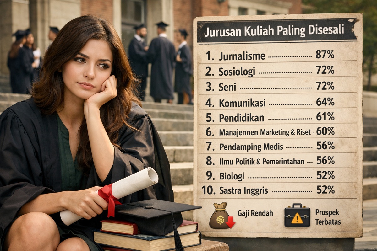 Gaji Kecil, Persaingan Ketat: 10 Jurusan Kuliah yang Paling Disesali Setelah Wisuda