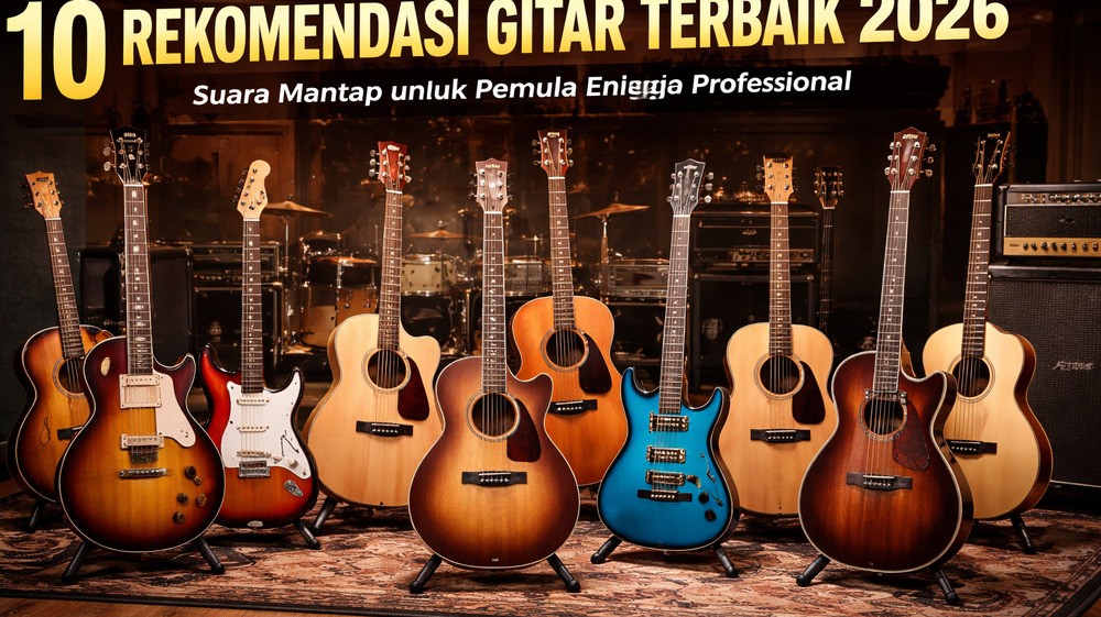 Rekomendasi Gitar Terbaik 2026, Suara Mantap untuk Pemula dan Premium hingga Profesional
