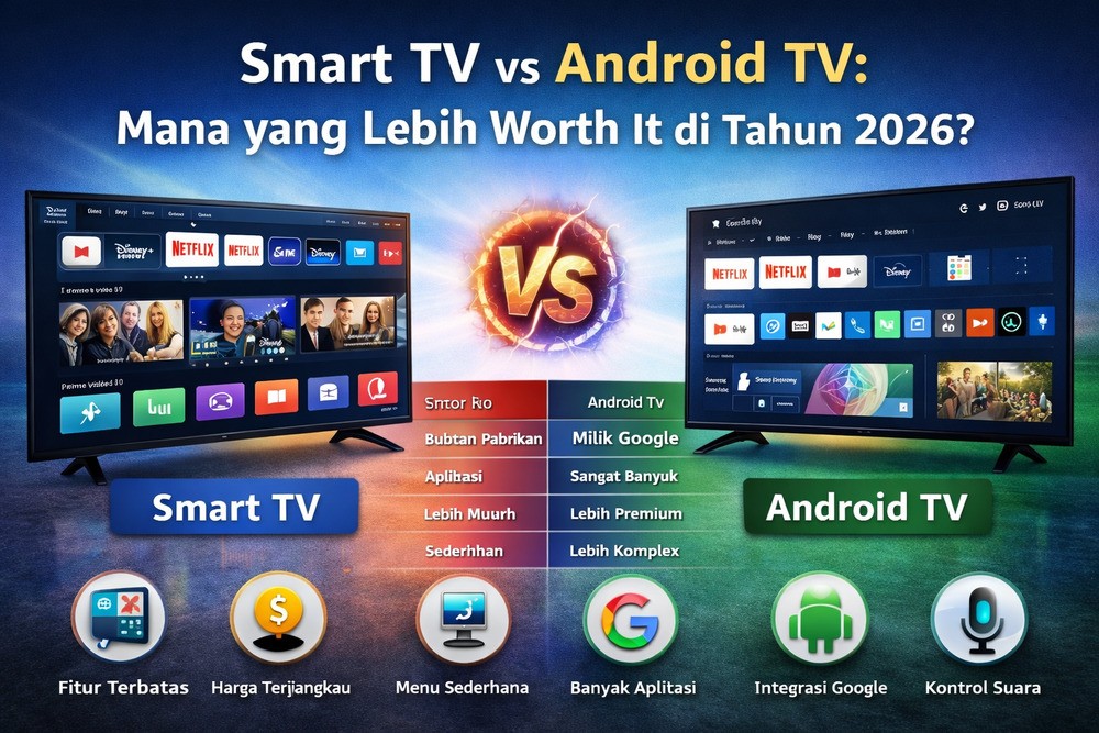 Bingung Pilih TV Pintar? Simak Perbedaan Smart TV dan Android TV