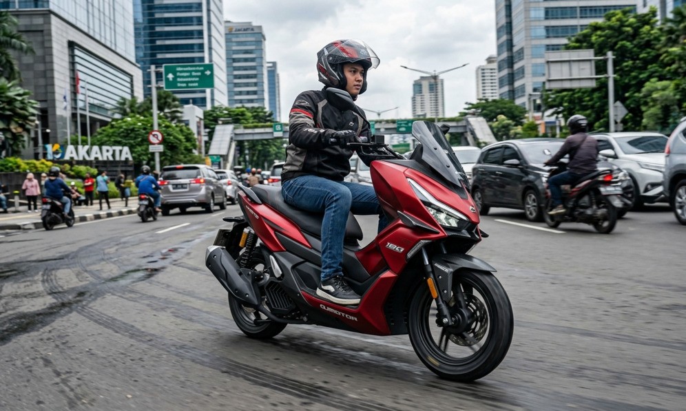 Review QJMotor Viento 180, Skutik Bertenaga 175cc dengan Fitur ABS dan TCS