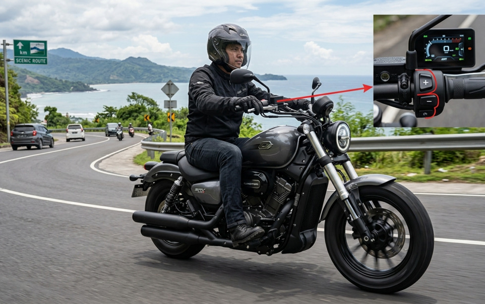 Review QJMotor SRV 250 AMT, Cruiser Unik yang Bisa Manual dan Matic