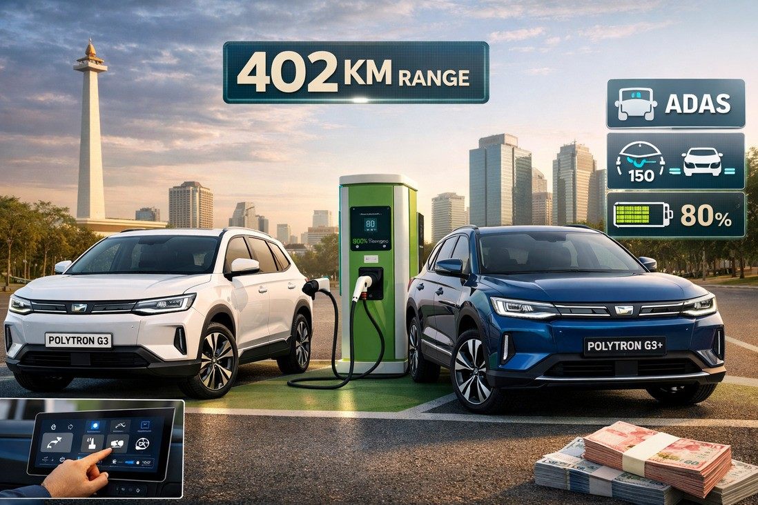 Bisa Tempuh 402 Km Sekali Cas, SUV Listrik Polytron Resmi Dijual di Indonesia, Cek Harga dan Speknya!