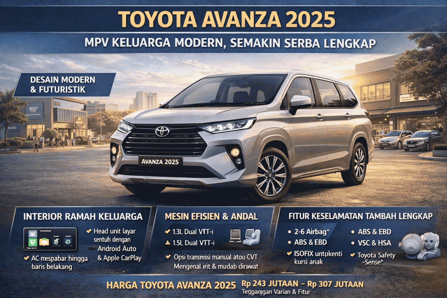 Toyota Avanza 2026 Resmi Berubah! MPV Sejuta Umat Kini Makin Dewasa dan Berkelas