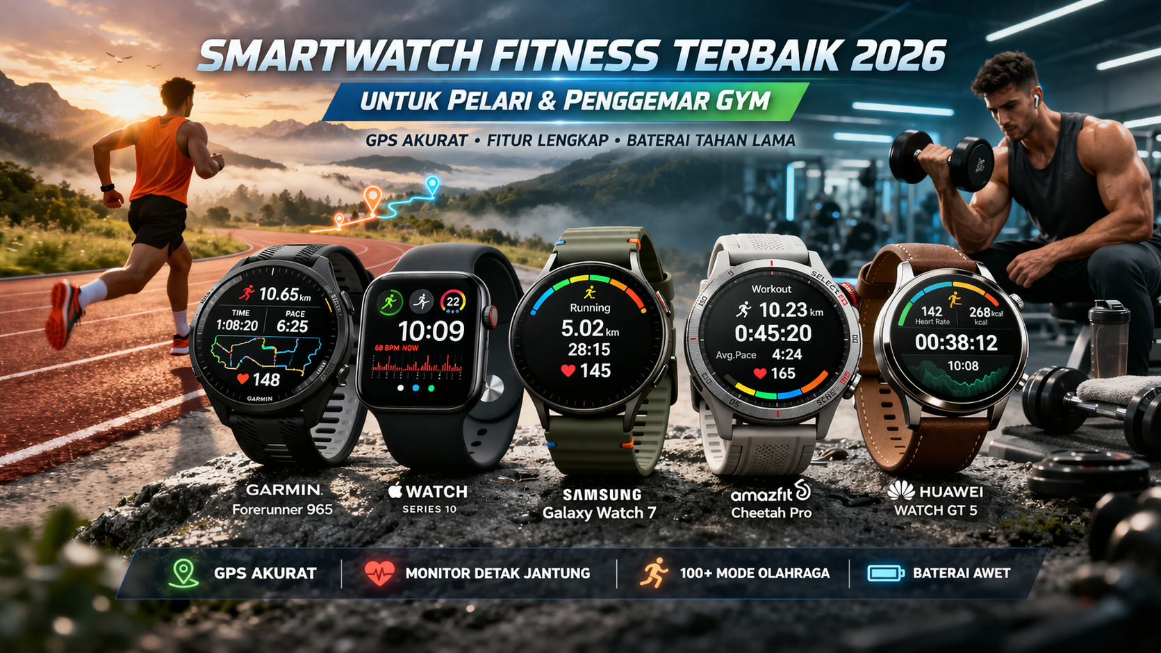 Smartwatch Sport 2026 dengan Fitur Latihan Terlengkap