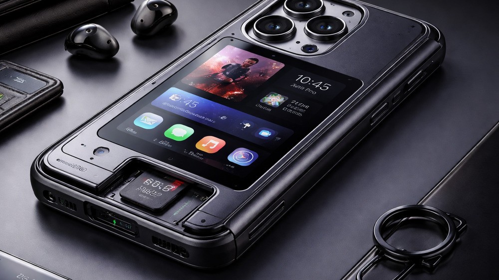 Casing iPhone 17 Pro Ini Punya Layar Sentuh dan Slot MicroSD