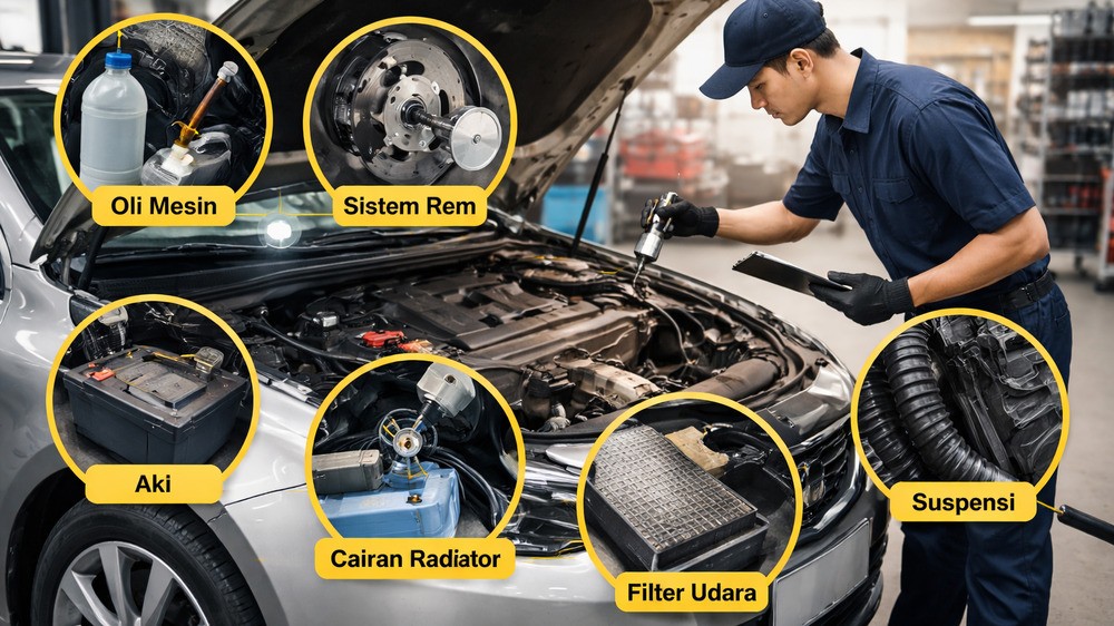 Usai Mudik, Jangan Lupa! Ini 7 Komponen Mobil yang Wajib Segera Dicek