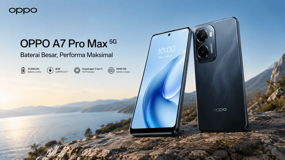 OPPO A7 Pro Max 5G Hadir dengan Snapdragon 4 Gen 5 dan AMOLED 120Hz