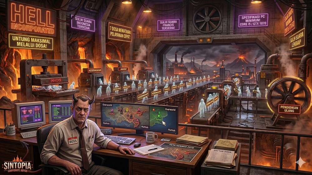Siap Jadi Manajer Neraka? Sintopia Rilis April 2026 di Steam!