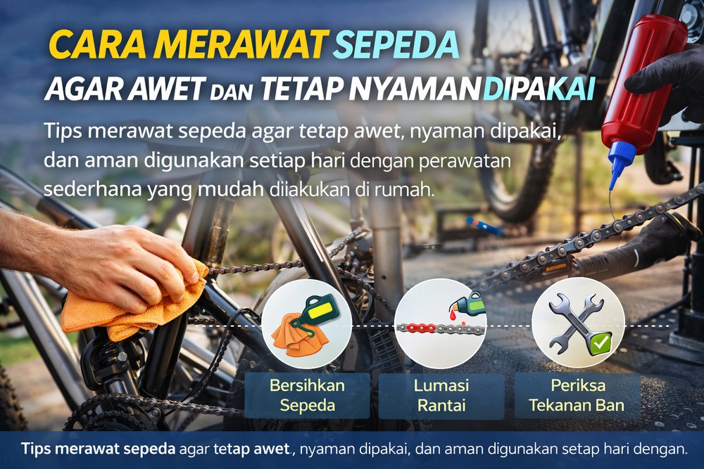 Cara Menjaga Performa Sepeda Tetap Maksimal