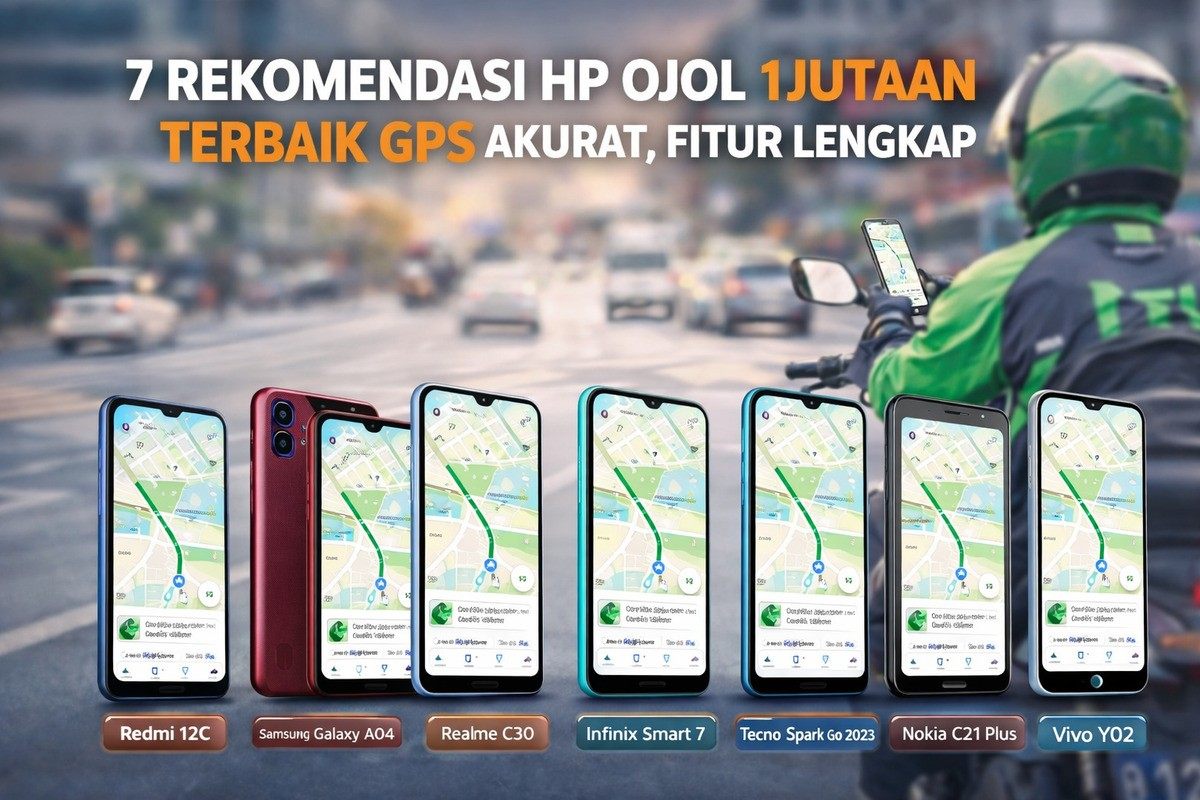 Tak Perlu Mahal! 7 HP Murah Terbaik untuk Driver Ojol dengan GPS Akurat
