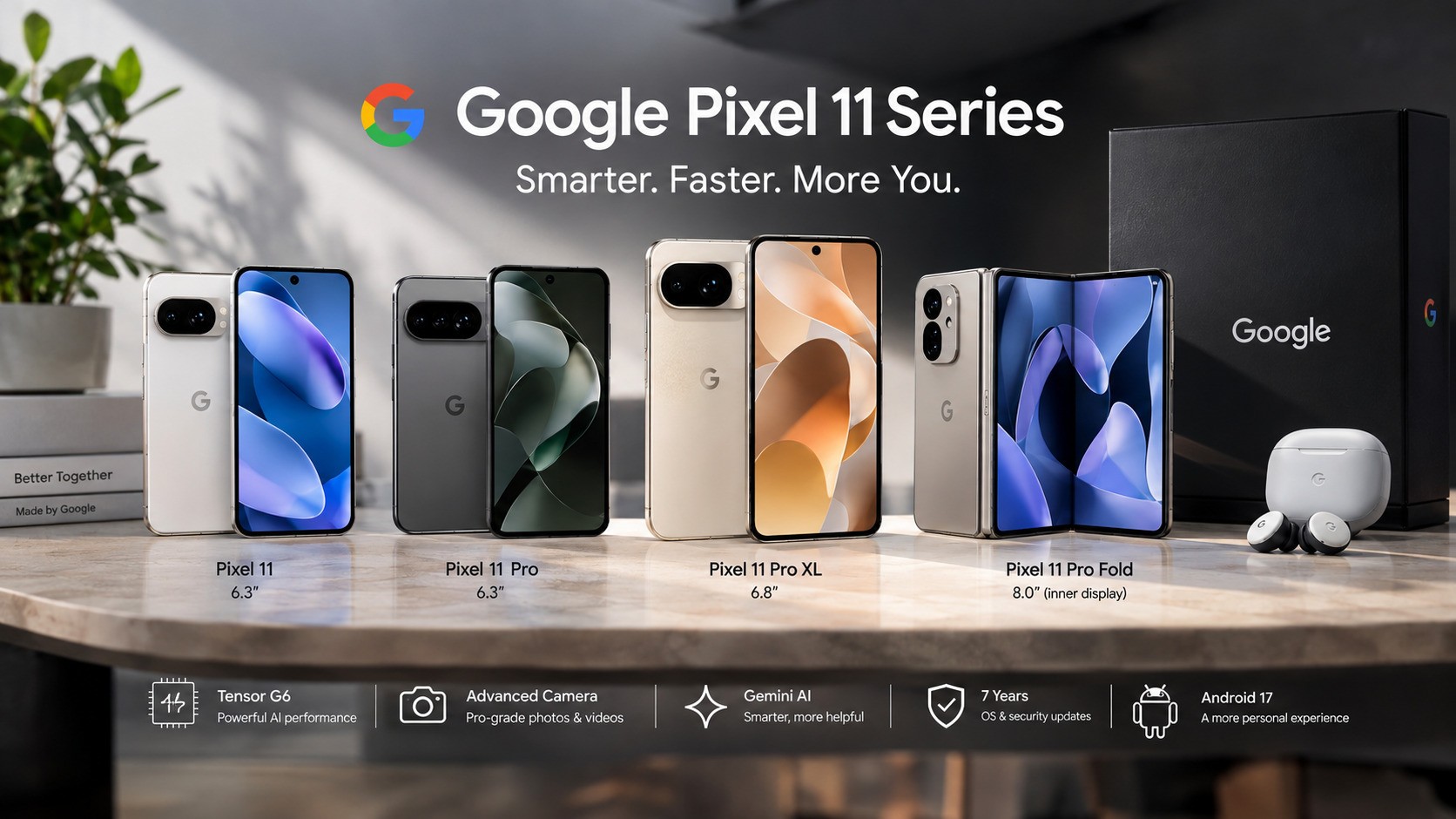 Google Pixel 11 Series Bawa Tensor G6, Kamera Canggih dan Android 17