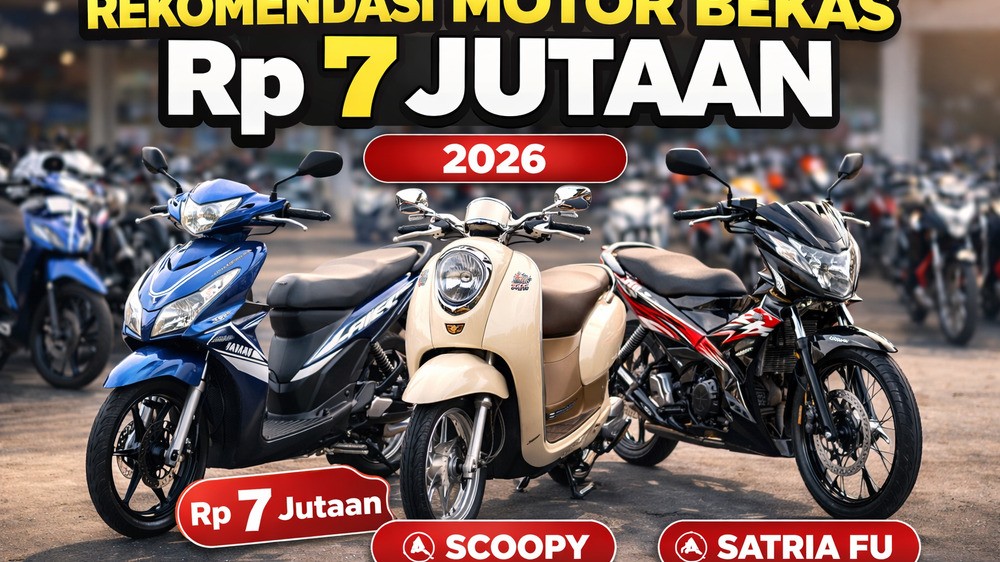 Mio, Scoopy, Satria FU: Ini Pilihan Motor Bekas 7 Jutaan Terbaik 2026