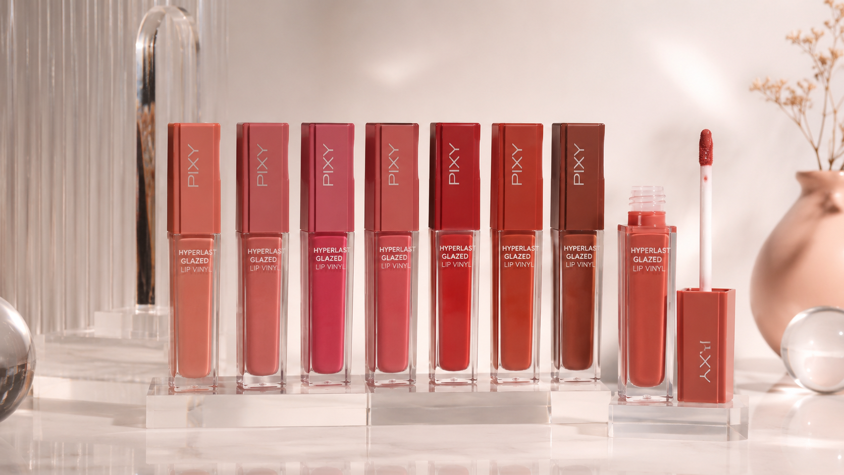 PIXY Hyperlast Glazed Lip Vinyl Hadir dengan Efek Glossy dan Tahan hingga 12 Jam