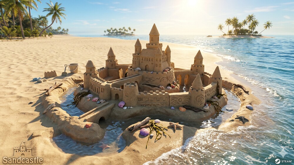 Bangun Istana Pasir Impianmu dalam Game Kasual Sandcastle di PC