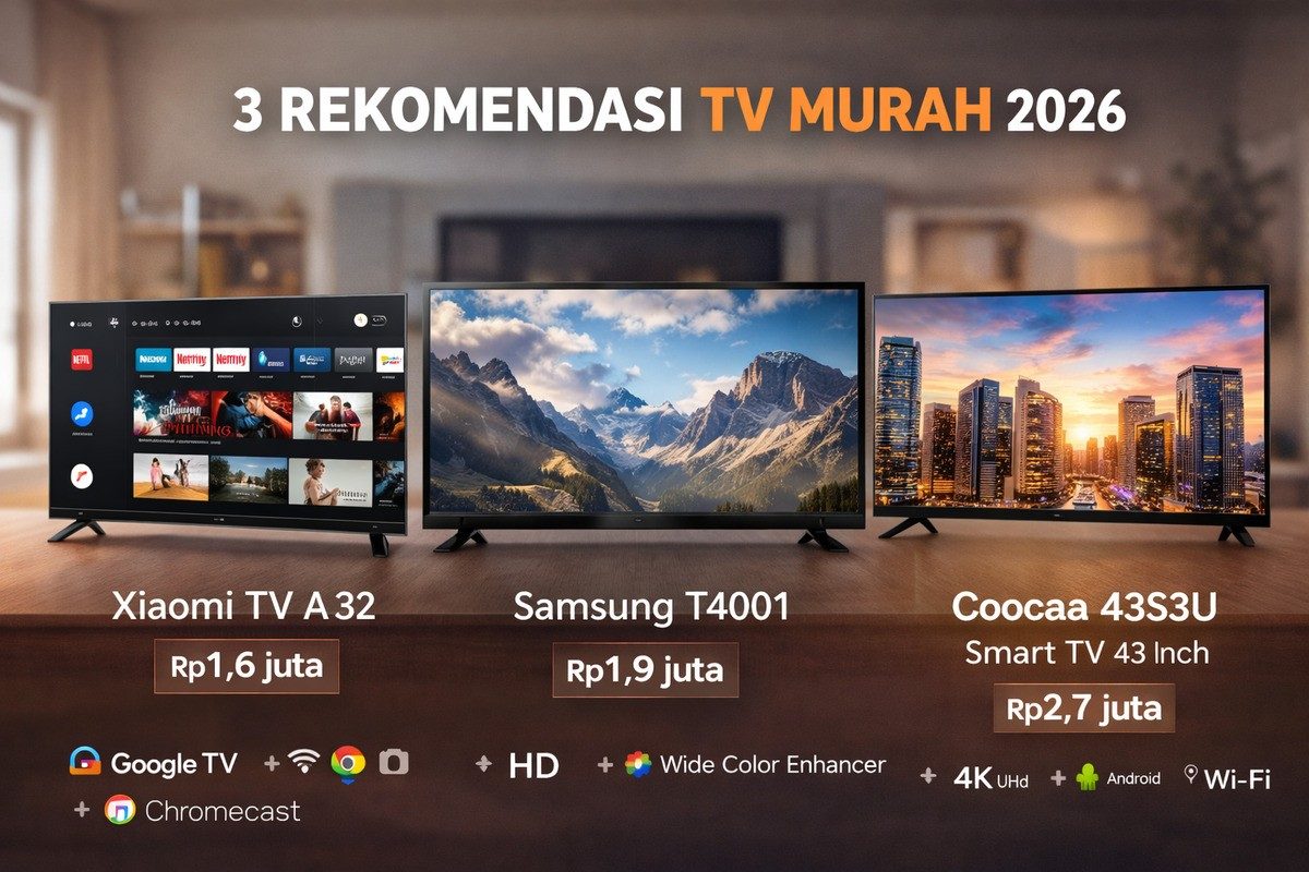 3 Rekomendasi TV Murah Terbaik 2026, Cek Harga dan Spesifikasinya