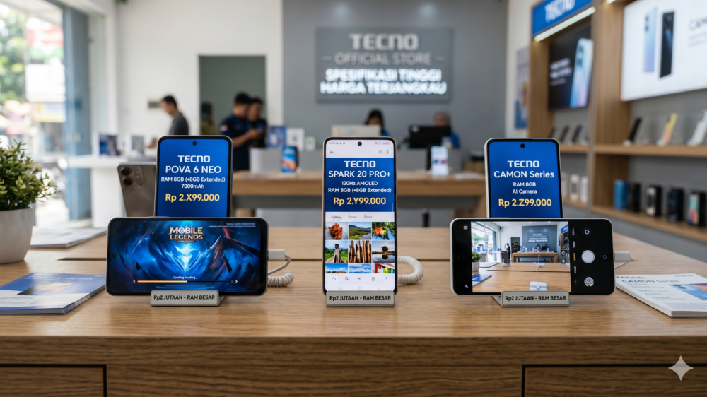 Masih Cari HP RAM Kecil? Tecno Tawarkan Kapasitas Besar Harga Mahasiswa