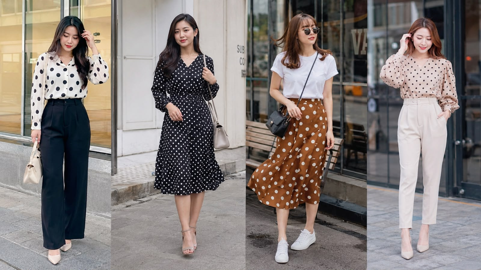Jangan Salah Gaya, Begini Cara Mix and Match Polkadot yang Elegan dan Modern