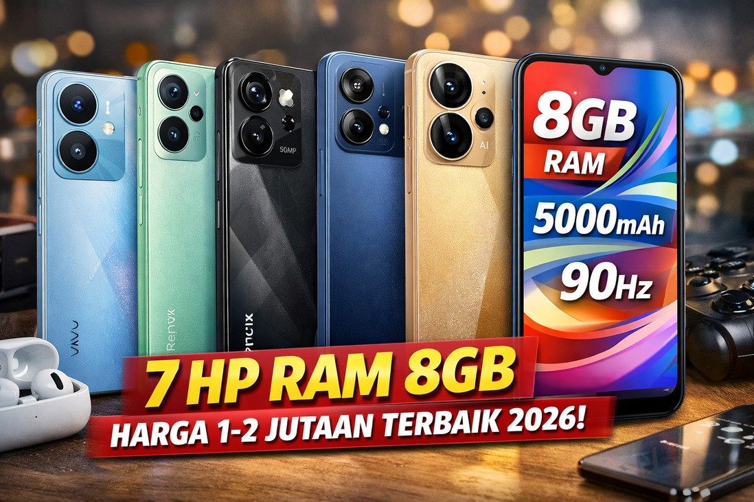 Daftar 7 HP RAM 8GB Harga Rp1 Jutaan, Murah Banget Tapi Speknya Bikin HP Mahal Minder!