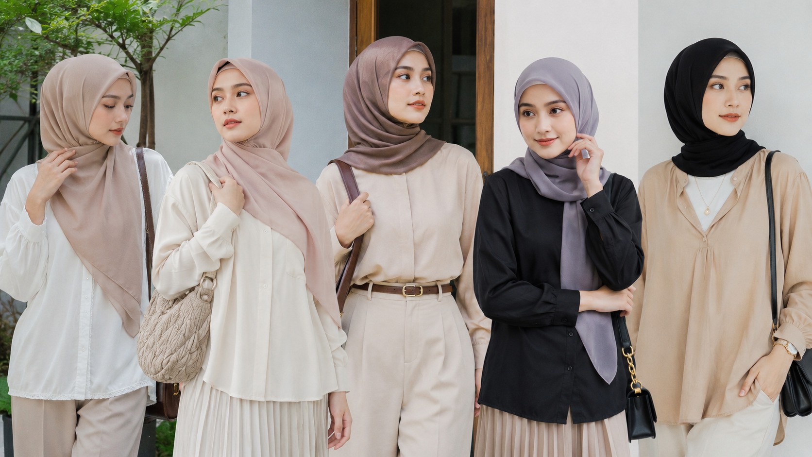 Tren Jilbab Segi Empat 2026, Simpel tapi Tetap Fashionable