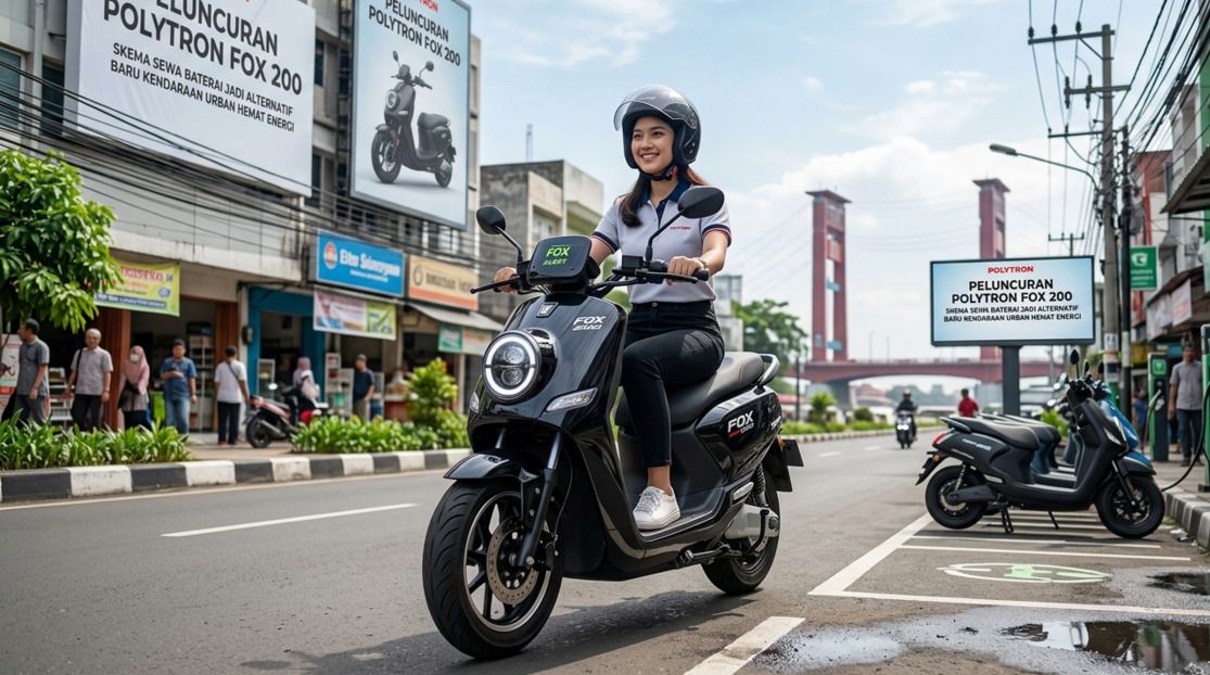 Polytron Fox 200 Resmi Dirilis, Skema Sewa Baterai Jadi Alternatif Baru Kendaraan Urban Hemat Energi
