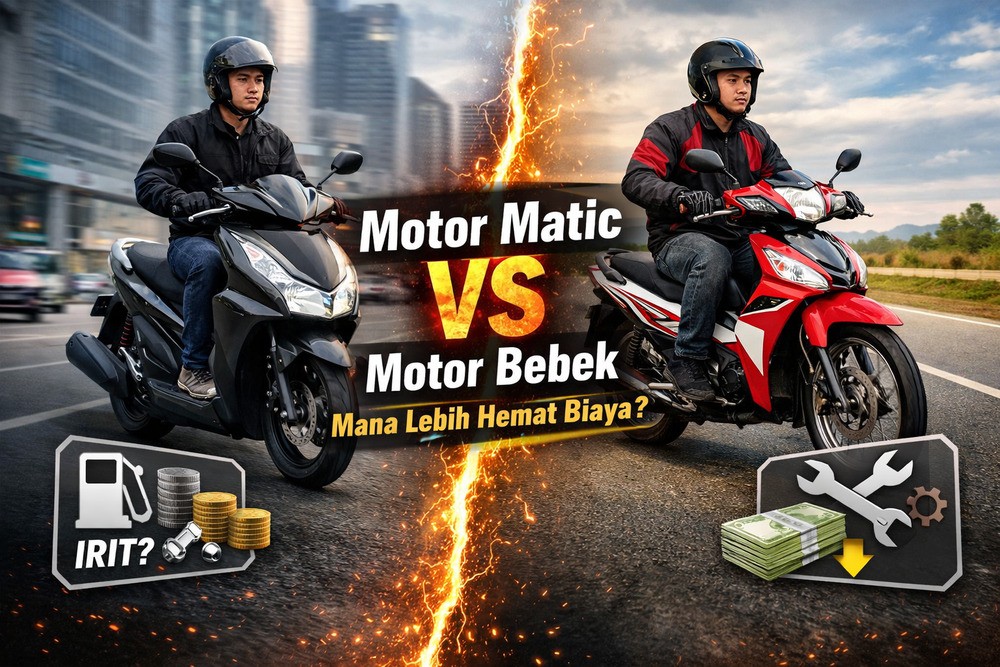 Motor Matic atau Motor Bebek? Ini Perbandingan Biaya Sebenarnya