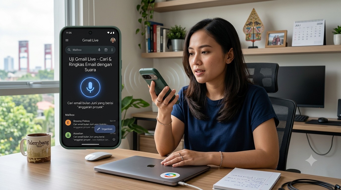 Bye-Bye Jempol Pegal! Google Uji Fitur Gmail Live Buat Cari dan Ringkas Email Lewat Suara