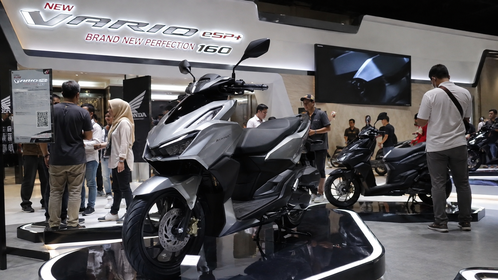 Public Exhibition New Honda Vario Evo 160 menghadirkan desain modern, fitur canggih, dan performa tangguh yang