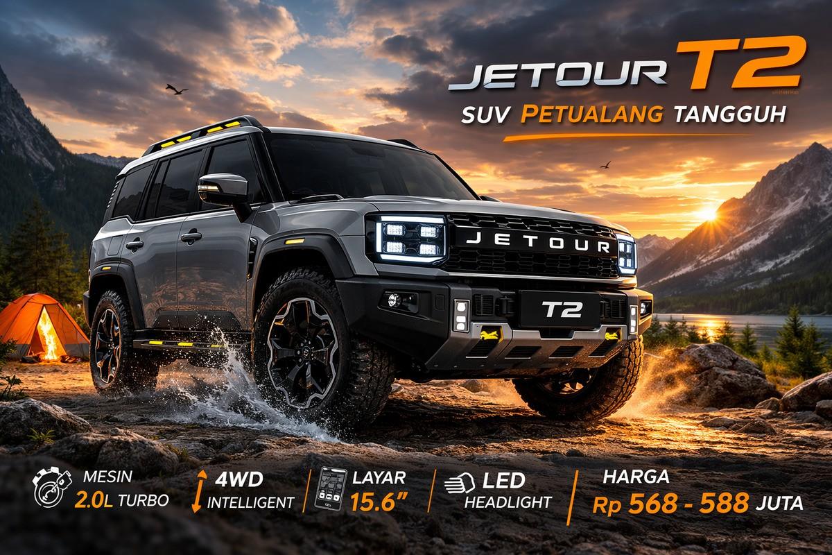Jetour T2 SUV Bergaya Boxy yang Siap Jelajah Segala Medan
