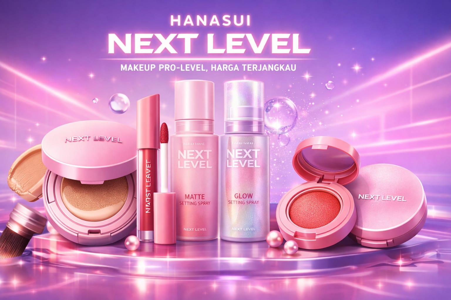 Dari Cushion sampai Setting Spray, Hanasui Gaspol di Seri Next Level, Gen Z Wajib Lirik!