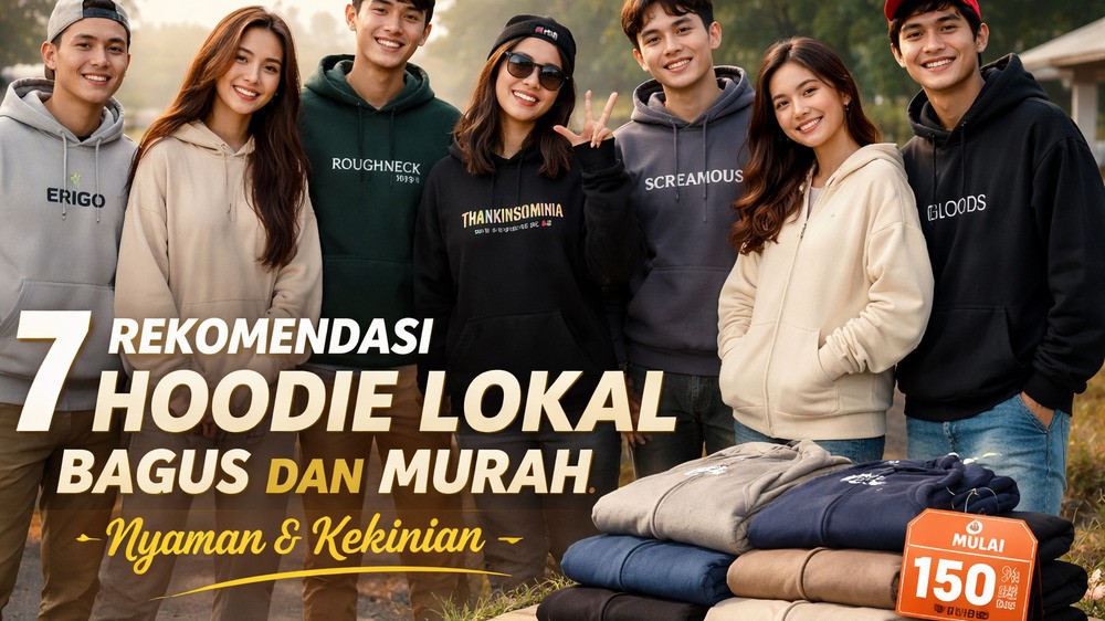 7 Pilihan Hoodie Lokal Kekinian untuk Tampilan Stylish Harian
