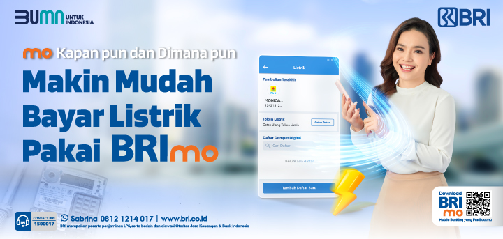 Beli Token Listrik Tanpa Repot! Cukup dengan BRImo dari Ponsel Anda