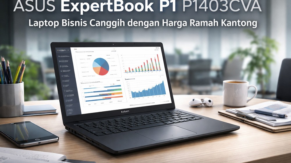 ASUS ExpertBook P1 P1403CVA: Laptop Bisnis Canggih dengan Harga Ramah Kantong.