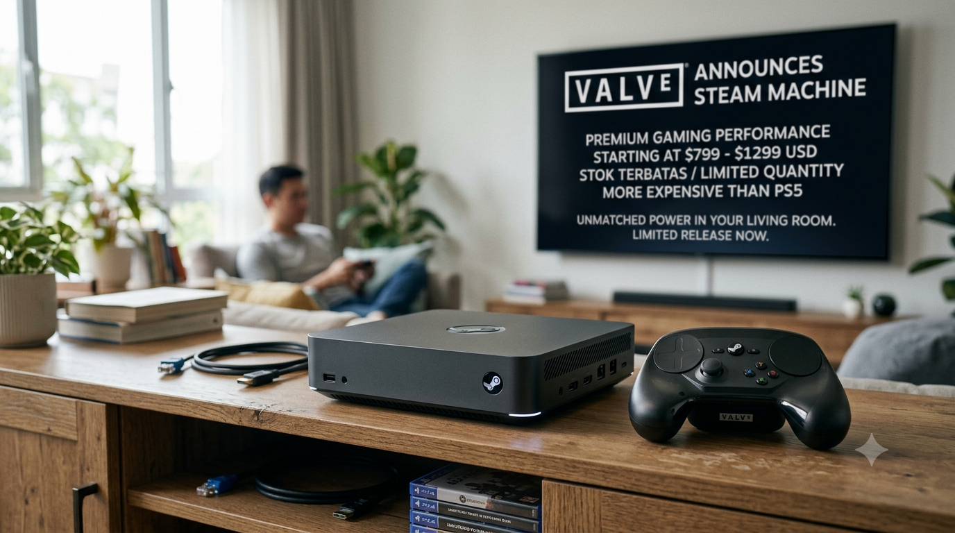 Valve Patok Harga Steam Machine, Ternyata Lebih Mahal dari PS5!
