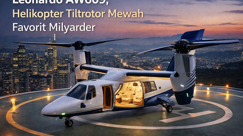 Leonardo AW609: Helikopter Favorit Milyarder dan Spesifikasi Lengkap
