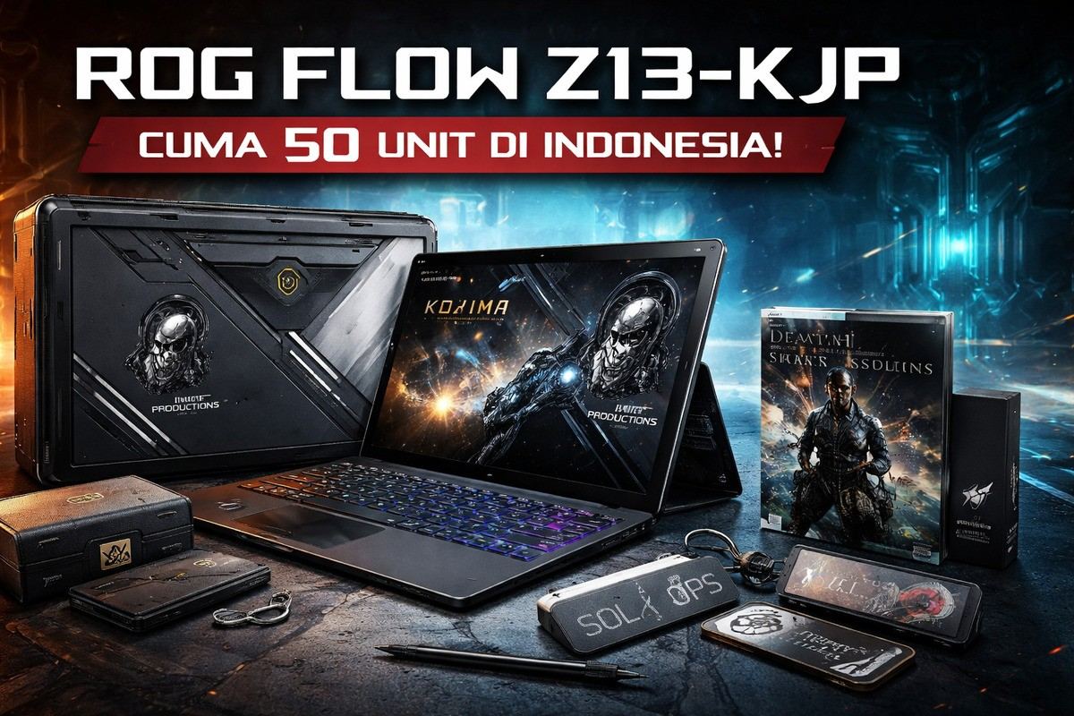 Eksklusif Banget! ROG Flow Z13-KJP Dibanderol Rp60 Jutaan, Stok Terbatas
