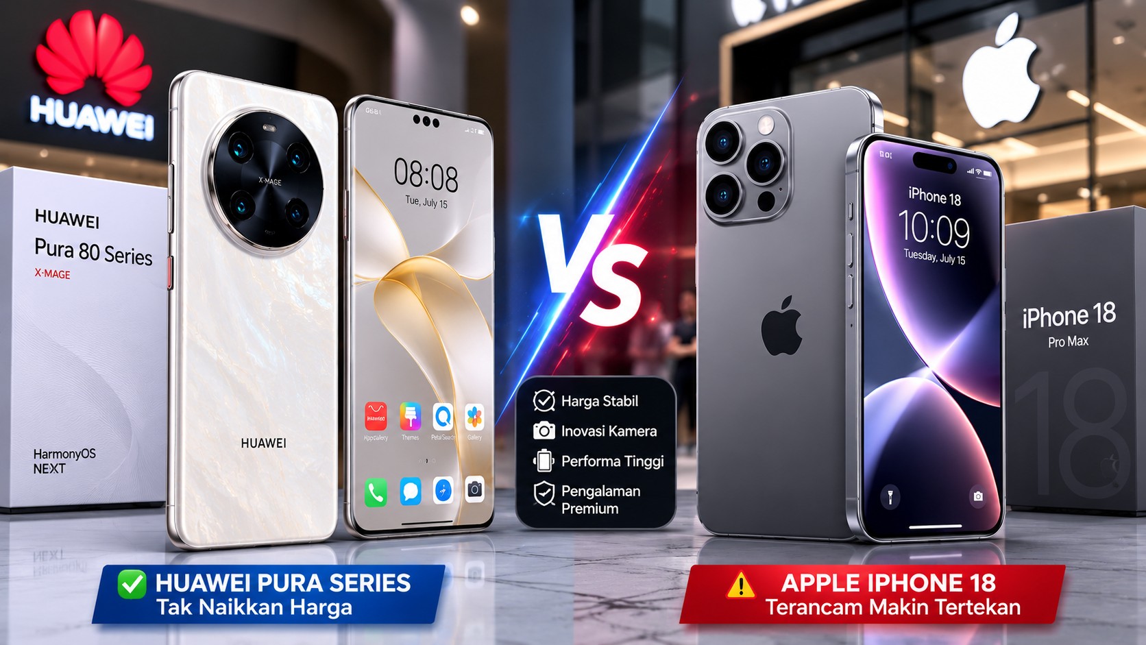 Kejutan Huawei! Pura Series Tak Naik Harga di Tengah Persaingan Sengit