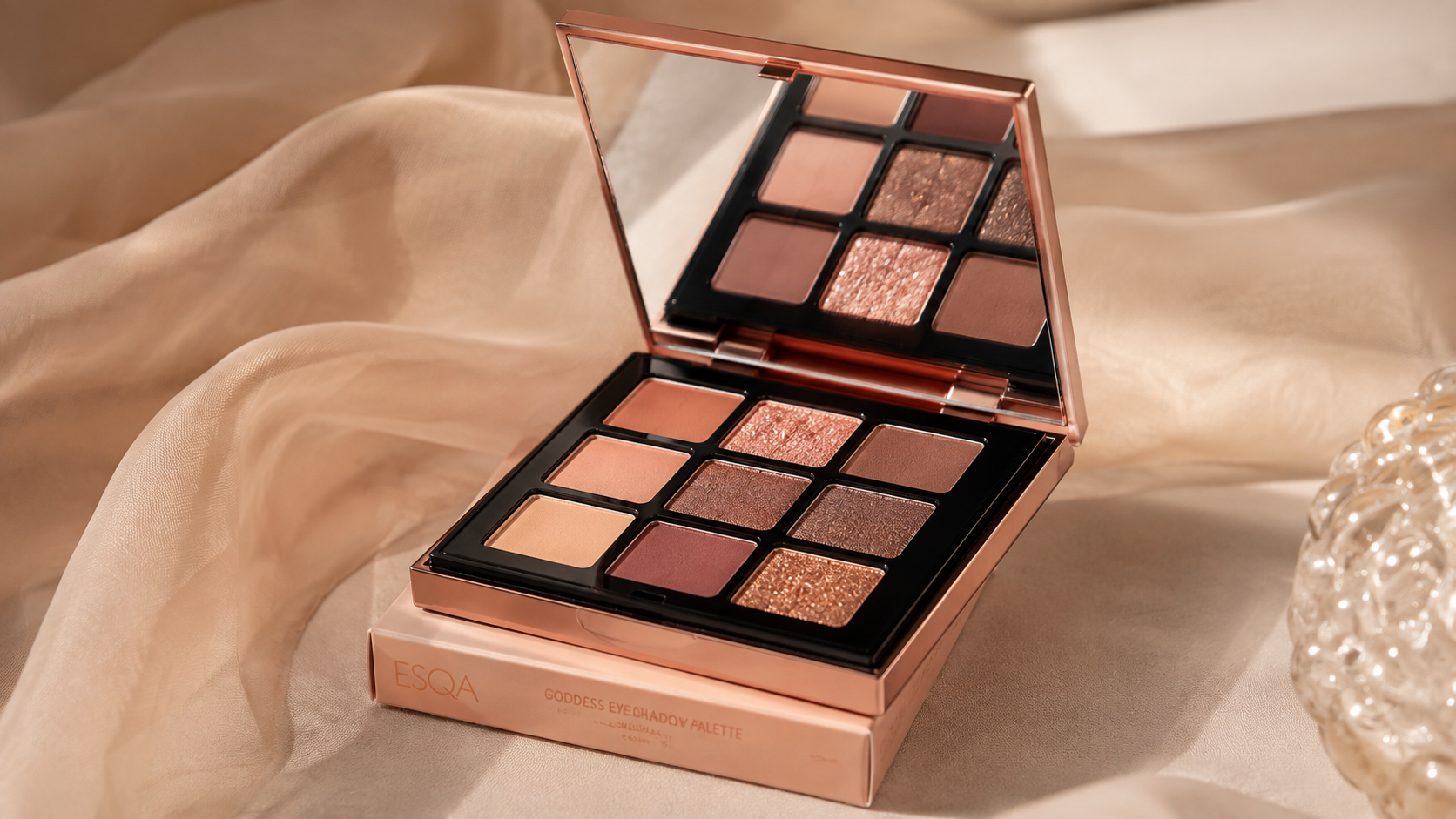 ESQA Goddess Eyeshadow Palette, Punya 9 Warna dan Empat Finishing