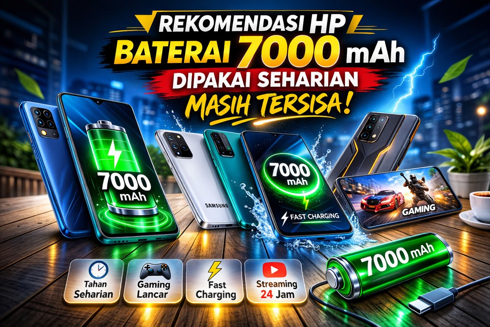 Daftar HP Baterai Super Awet 7000 mAh, Aktivitas Seharian Tetap Aman