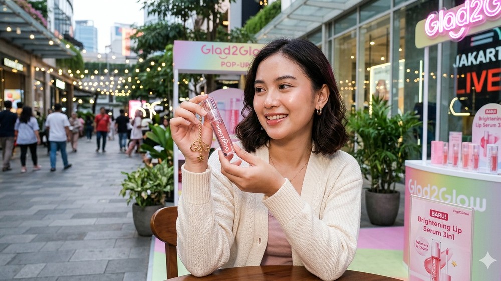 Bibir Plump & Glowing Maksimal: Glad2Glow Rilis Lip Serum 3in1 Anti Ribet!