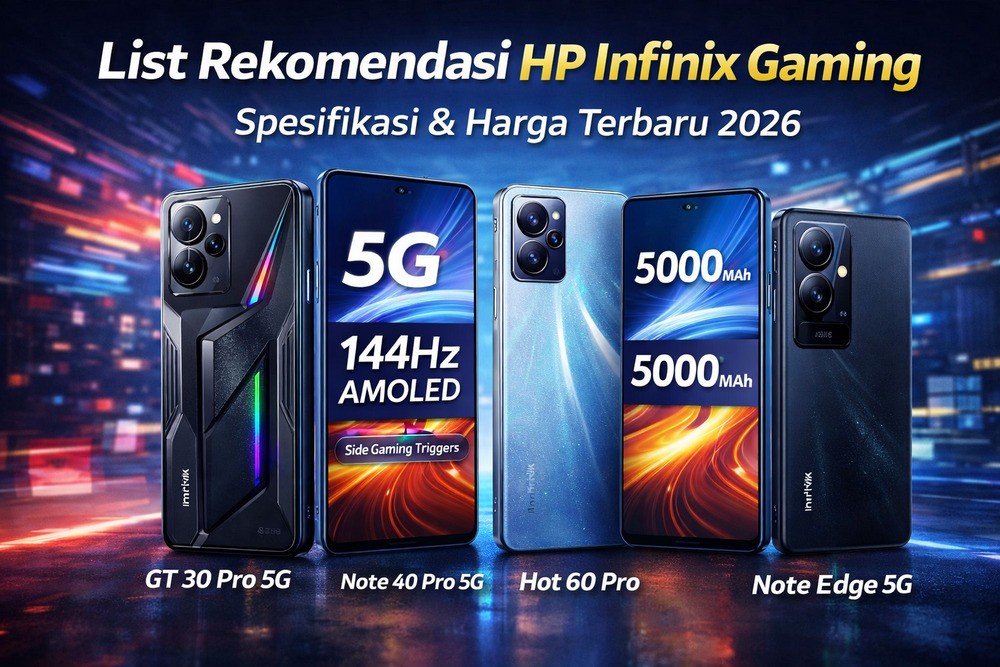 Rekomendasi HP Infinix Gaming Terbaik 2026, Spek Gahar Harga Terjangkau