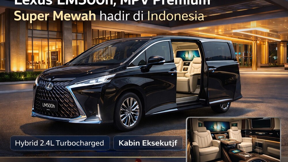 Lexus LM500h, MPV Sultan dengan Fasilitas Setara First Class